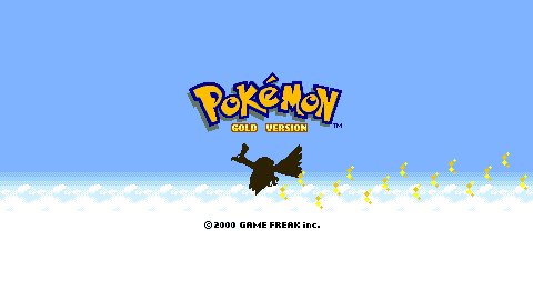 Pokémon Gold & Silber auf dem Game Boy Color: Spielcharakter läuft durch eine Stadt mit NPCs in der Vogelperspektive.