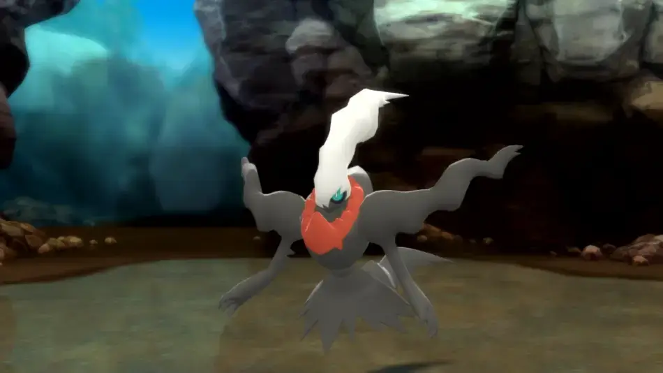 Pokémon Pokopia Key Visual: Vogelperspektive einer bunten Welt mit vielen Pokémon, Feldern, See und Pokémon-Center.