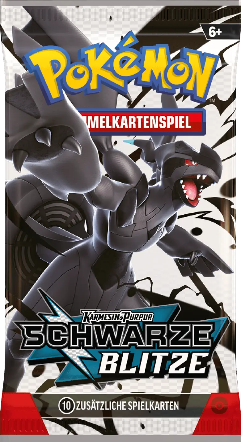 Pokémon TCG: Karmesin & Purpur Schwarze Blitze Zekrom Booster