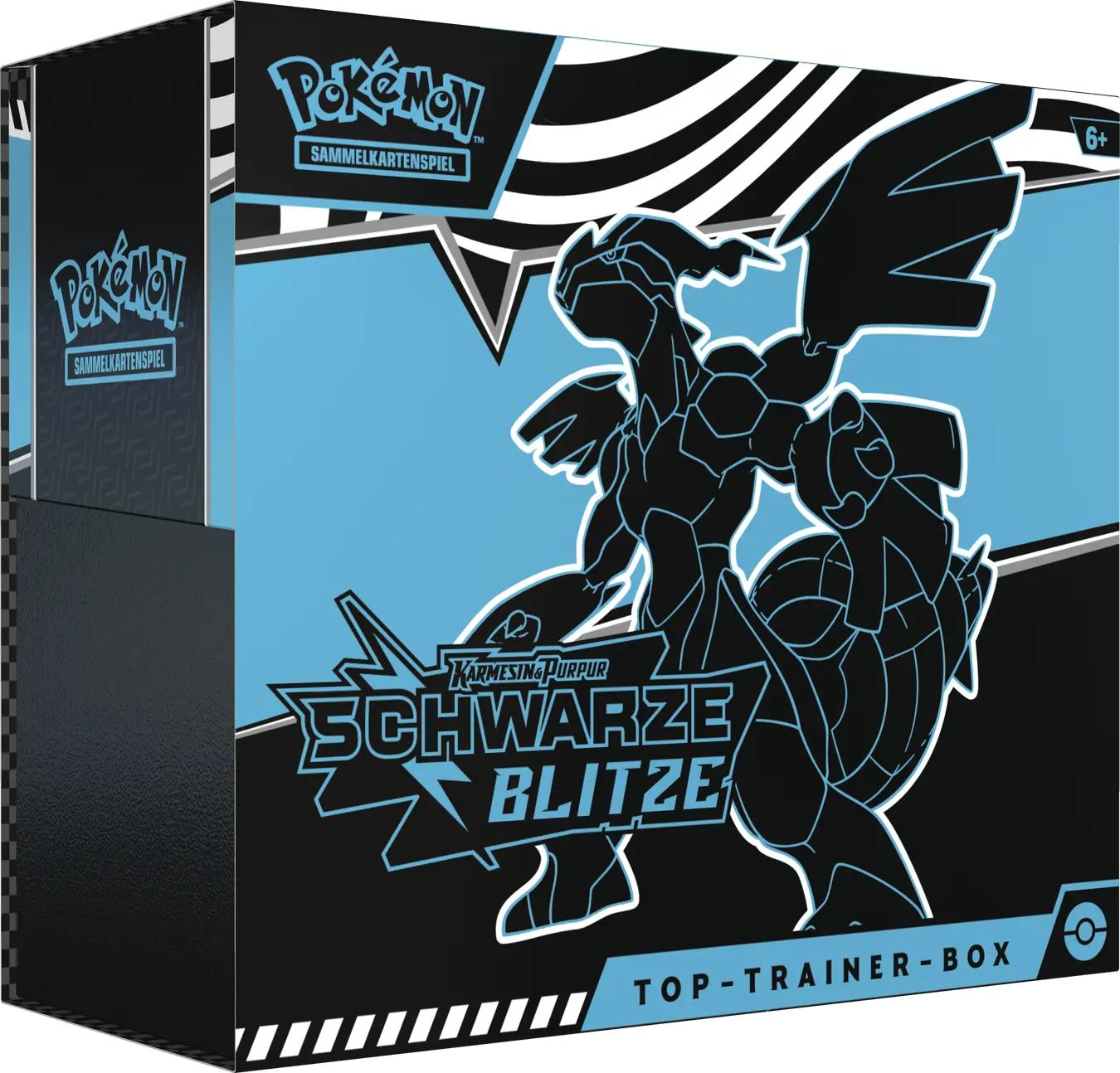 Pokémon TCG: Karmesin & Purpur Schwarze Blitze Top Trainer Box
