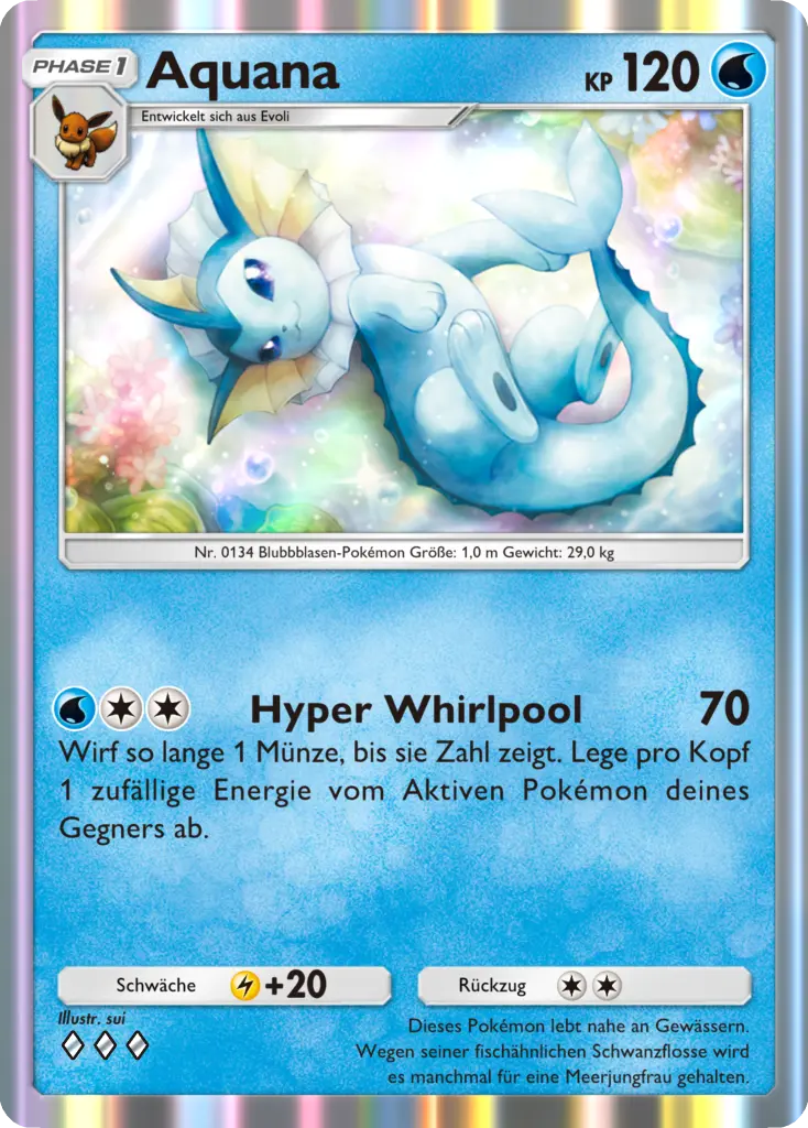 Pokémon Pocket: Evoli Hain - Aquana